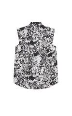 Dress / JNBY Watercolor Floral Sleeveless Shirt Dress