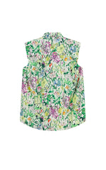 Dress / JNBY Watercolor Floral Sleeveless Shirt Dress