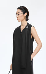 Dress / JNBY Wool Blend Deconstructed Sleeveless Dress