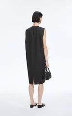Dress / JNBY Round-Veck Sleeveless Shift Dress