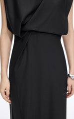 Dress / JNBY Wool X-Line Sleeveless Maxi Dress