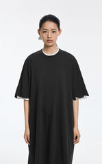 Dress / JNBY Cotton A-Line Short Sleeve Dress