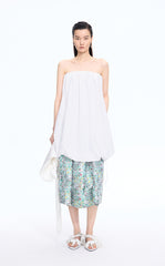 Dress / JNBY Cotton Poplin Strapless Dress