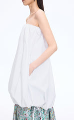 Dress / JNBY Cotton Poplin Strapless Dress