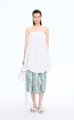 Dress / JNBY Cotton Poplin Strapless Dress