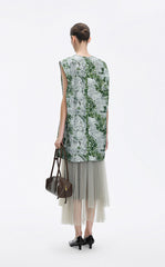 Dress / JNBY Cotton Silk Sleeveless Printed Dress