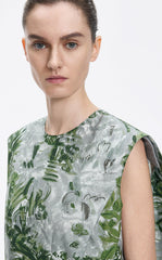 Dress / JNBY Cotton Silk Sleeveless Printed Dress