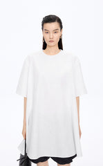 Dress / JNBY Floral Embroidered Cotton A-line Short Sleeve Dress