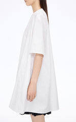 Dress / JNBY Floral Embroidered Cotton A-line Short Sleeve Dress