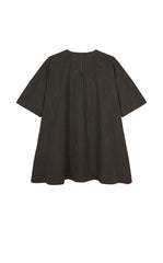Dress / JNBY Floral Embroidered Cotton A-line Short Sleeve Dress