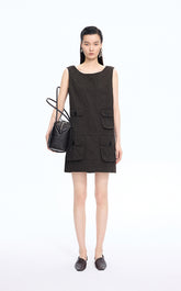 Dress / JNBY Hidden Floral Embroidered Cotton Sleeveless Dress