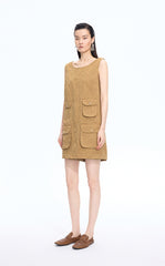 Dress / JNBY Hidden Floral Embroidered Cotton Sleeveless Dress