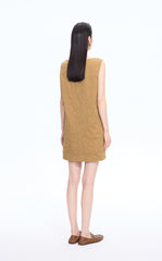 Dress / JNBY Hidden Floral Embroidered Cotton Sleeveless Dress
