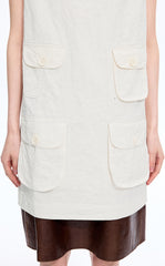 Dress / JNBY Hidden Floral Embroidered Cotton Sleeveless Dress