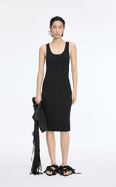 Dress / JNBY Ribbed Knit Sleeveless Dress