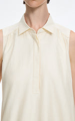 Dress / JNBY Silk-Blend Fishtail Shirt Dress