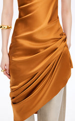 Dress / JNBY Silk Strapless Maxi Dress