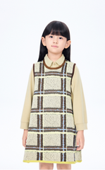 Dress / jnby by JNBY Plaid A-Line Knit Dress