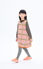 Dress / jnby by JNBY Plaid A-Line Knit Dress