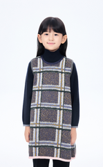 Dress / jnby by JNBY Plaid A-Line Knit Dress