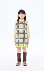 Dress / jnby by JNBY Plaid A-Line Knit Dress