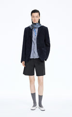 Jacket / JNBY Classic Notched Lapel Leather Blazer