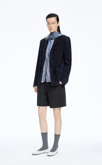 Jacket / JNBY Classic Notched Lapel Leather Blazer