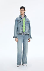 Jacket / JNBY Loose-Fit Cotton Blend Denim Jacket