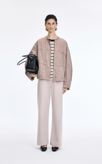 Jacket / JNBY Oversized Collarless Denim Jacket