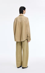 Jacket / JNBY Oversized Cotton-Linen Denim Jacket