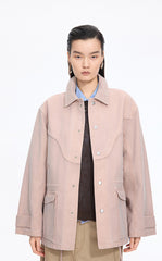 Jacket / JNBY Oversized Cotton Drawstring Jacket