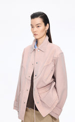 Jacket / JNBY Oversized Cotton Drawstring Jacket