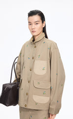 Jacket / JNBY Oversized Embroidered Drawstring Jacket
