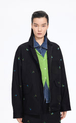 Jacket / JNBY Oversized Embroidered Drawstring Jacket