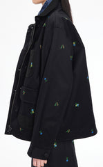 Jacket / JNBY Oversized Embroidered Drawstring Jacket