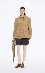 Jacket / JNBY Oversized Floral Jacquard utility Jacket