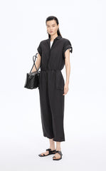 Jumpsuit / JNBY Linen-Blend Short-Sleeve Jumpsuit