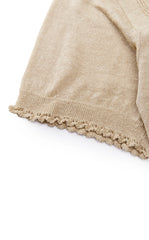 Knit Top / JNBY Linen Silk Polo Short Sleeve Sweater