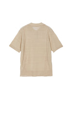 Knit Top / JNBY Linen Silk Polo Short Sleeve Sweater