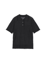 Knit Top / JNBY Linen Silk Polo Short Sleeve Sweater