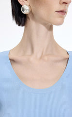 Knit Top / JNBY Moisture-Wicking Cotton Blend Short Sleeve Knit