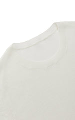 Knit Top / JNBY Silk Wool Cashmere Fitted Short Sleeve Sweater
