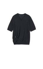 Knitwear / JNBY Cotton V-Neck Short Sleeve Knit Top