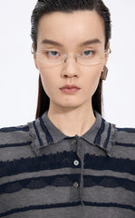 Knitwear / JNBY Textured Cotton Ruffle Knit Top