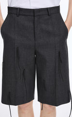 Pants / JNBY A-Line Wool Fringe Cropped Pants