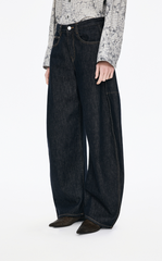 Pants / JNBY Banana-Leg Cuffed Extra-Long Jeans