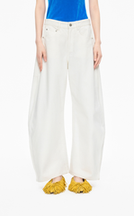 Pants / JNBY Banana-Leg Cuffed Extra-Long Jeans