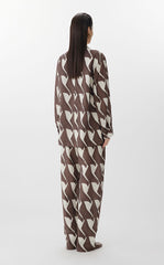 Pants / JNBY City Print Cuffed Tapered Pants