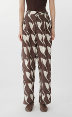 Pants / JNBY City Print Cuffed Tapered Pants