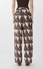 Pants / JNBY City Print Cuffed Tapered Pants